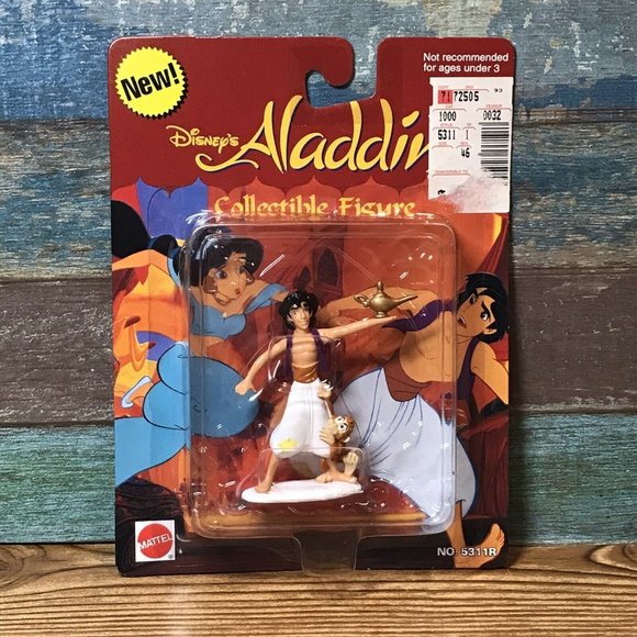 Disney's Aladdin & Abu Collectible Action Figure Mattel 1993